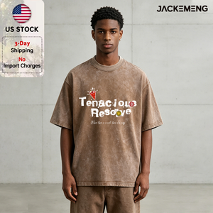 Washed Oversized Cotton Tee Fade White Brush Font Ice <strong>Cream</strong> Tiny Seal Decor Print Retro Streetwear Casual <strong>Tshirt</strong> USA - Product Image 1