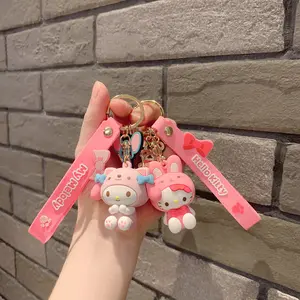 Подвеска Sanrio серии милый и деликатный клей кукла украшение автомобиль сумка Подвеска Hello Kitty брелок Kawaii брелок