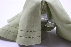 Serviette de table en lin faite à la main, design textile, 60x60cm, ourlet double, luxe, pour usage hôtelier - Product Image 4