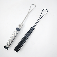 Collier de tension pour câble en acier inoxydable, collier d'ancrage en coin pour fibre optique, pour montage sur poteau