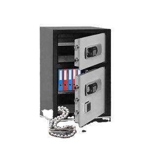 CEU 및 LCD 디스플레이가있는 스틸 비밀 예금 보안 미니 전자 디지털 룸 노트북 24 호텔 금고 보관함 - Product Image 1