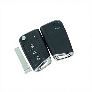 Llaves de Vehículo al por Mayor, Llave Remota de 3 Botones, 434 Mhz (Chip HU66/MQB 48/No Inteligente) para Seat, Skoda, Rapid, Octavia, Golf - Product Image 1