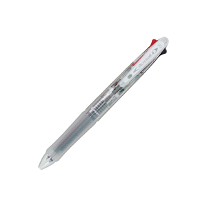 BKAB-45EF 0.5mm <b>4</b> <b>Color</b> Multi Ballpoint <b>Pen</b> Slider Mechanism Low Viscosity Acrylic Ink Recycled Plastic Barrel Three Transparent - Product Image 1