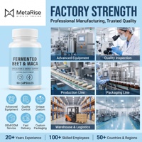 Capsules de Maca fermentée en gélules molles pour booster l'énergie et favoriser la détoxification corporelle chez l'homme, 120 capsules