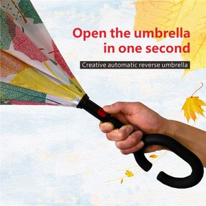 Mini paraguas doble inverso de alta calidad superventas, diseño clásico, Control Manual, artículo duradero para el hogar con descuento de precio - Product Image 5
