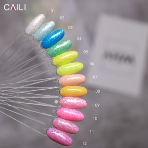 Longue durée 15Ml, couleur néon populaire, été, blanc, flocons de neige, paillettes en poudre, flocons de neige, Gels à ongles, - Product Image 6