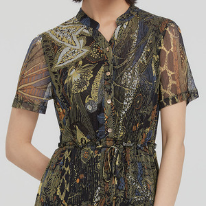 中国供应商专业设计休闲再生丝绸天然女装