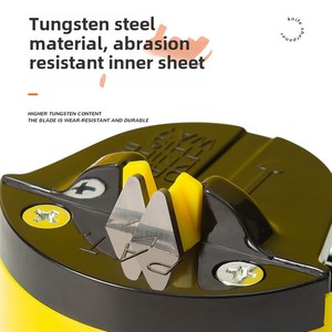 Mini aiguiseur de couteaux multifonction entièrement automatique en acier, ventouse jaune en forme de canard, pour la cuisine, durable et - Product Image 4