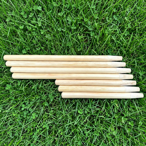 Manche court en bois / Manche de râteau à feuilles / Fabriqué à Taïwan / Outil de jardin / Outil de jardin pour enfant - Product Image 1