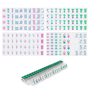Juego de Mahjong Americano Personalizado OEM de 4 Capas de Acrílico Grabado, <span class=keywords><strong>Oh</strong></span> My Emerald, 1.2 Pulgadas, 160 Fichas, Juego de Viaje de Lujo - Product Image 6