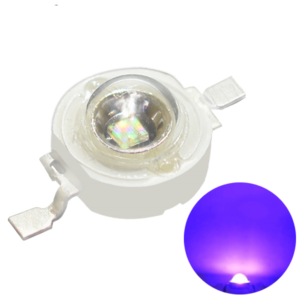 Czinelight-Lámparas led de alta potencia de alta calidad, 1w, uv, 392nm, 395nm, 1W, 3W, púrpura