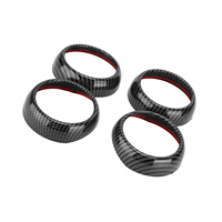 Couvre-aérateurs en fibre de carbone, garnitures de remplacement pour Smart Fortwo/Forfour 453 2015 à 2021