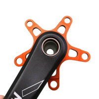 Adaptateur de plateau de chaîne en aluminium usiné CNC OEM pour composants de vélo avec usinage