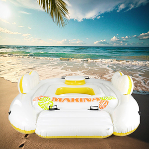 Balsa gigante inflable <span class=keywords><strong>de</strong></span> la piscina del flotador <span class=keywords><strong>de</strong></span> la <span class=keywords><strong>isla</strong></span> del Partido <span class=keywords><strong>de</strong></span> 6 personas para la diversión y el entretenimiento - Product Image 3