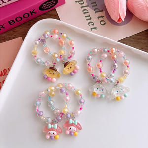 Nette Cartoon Perlen Armbänder für Mädchen 2 Taschen von Sanrio Transparent Kunststoff Schmuck Little Princess Zubehör - Product Image 3