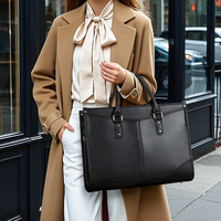 Sac à main pour femme personnalisable avec logo couleur, sac à main noir en cuir véritable, sac fourre-tout tendance pour femme