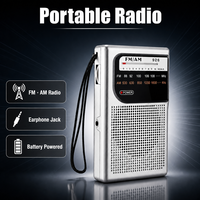 Radio Portátil de Bolsillo AM FM de Doble Banda, Alta Sensibilidad, Antena Telescópica, Funciona con Pilas AA, Venta al Por Mayor, con Certificación CE, OEM ODM