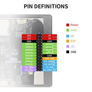 Carte HMI ESP32-P4 4,3 pouces 480×800 |   Kit de développement W859 avec écran tactile capacitif Wi-Fi 6 (ESP32-C6), IA de pointe RISC-V et LVGL - Product Image 2