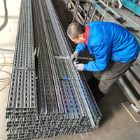 Acier galvanisé pour profilés 41x41 / Profilés en C / Unistrut / Étaiement sismique / Support sismique en acier galvanisé Unistrut en forme de C