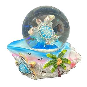 <strong>Wholesale</strong> Handmade Carved Resin Craft Souvenir <strong>Snow</strong> <strong>Globe</strong> Resin Dolphin Sea Turtle Palm Tree Starfish Crystal Resin Water <strong>Globe</strong> - Product Image 6