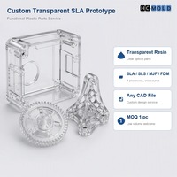 Service de prototypes transparents personnalisés SLA, SLS, MJF, FDM, pièces fonctionnelles en plastique