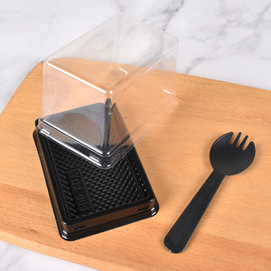 Commercio all'ingrosso monouso rettangolo Mousse torta Blister scatola trasparente pasticceria da forno scatola di imballaggio con coperchio - Product Image 5