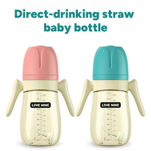 Set di Biberon Senza BPA per Bambini 0-12 Mesi, Bicchiere con Manico a Bocca Larga <span class=keywords><strong>in</strong></span> PP Anti-Colica - Product Image 2