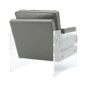 Conjunto de muebles de salón moderno Americano. Silla italiana de cuero Luka - Product Image 4
