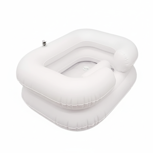 Station de lavage de cheveux de salon de beauté au design moderne, lavabo inclinable en céramique avec siège réglable pour lit de lavage de cheveux - Product Image 1