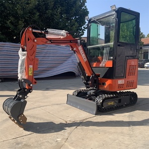 Agricultural <b>Machinery</b> 1.5 Ton 1.7 T Towable Digger Small Bagger Crawler Backhoe Mini Excavator - Product Image 2