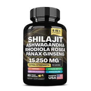 Resin Himalayan Shilajit Tablet Shilajit Pure Himalayan 9000MGEnergy Booster Ashwagandha 2000mg Shilajit