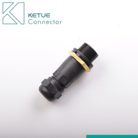 KETUE Installation à vis câble électrique extérieur mâle femelle rond 2P 3P 4P 5P 6P 7P connecteurs étanches AUTO
