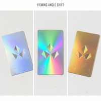 Étiquette autocollante rectangulaire personnalisée, imperméable, holographique, réfléchissante, laser, arc-en-ciel, impression vinyle, adhésive, 50x50mm, OEM ODM