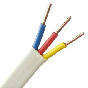 Cable eléctrico Flexible para ordenador, Cable de cobre Flexible de 3 núcleos, 1,5mm, H05VV-F, 2C x 1,5mm