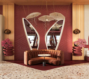 Vente en gros de meubles design 3D intérieurs Cabines de restaurant modernes personnalisées de haute qualité avec éclairage LED - Product Image 6