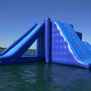 <span class=keywords><strong>Parc</strong></span> <span class=keywords><strong>aquatique</strong></span> gonflable flottant - Île <span class=keywords><strong>d</strong></span>'aventure multi-attractions avec toboggans, escalades et sauts - Product Image 1