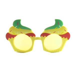 Nuovi Occhiali da Sole per Bambini a Forma di Gelato, Protezione UV400, Montatura in Plastica Acrilica, Colori Caramella per Ragazzi e Ragazze - Giallo - Product Image 3