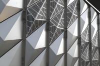Panneau en aluminium 3D sur mesure pour hôtels et aéroports de luxe |   Classe A Ignifuge |   Garantie de revêtement PVDF de 20 ans