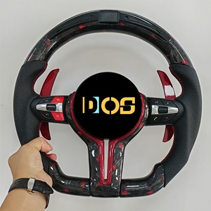 <span class=keywords><strong>Volante</strong></span> de fibra de carbono forjado rojo deportivo <span class=keywords><strong>M</strong></span> con pantalla Led para <span class=keywords><strong>BMW</strong></span> M3 F80 M4 F82 <span class=keywords><strong>E90</strong></span> E91 E92 X5 F15 X6 F16 F10 F30 F32 F36 - Product Image 1