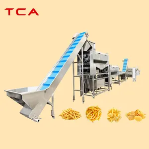 Tca Lays Hot Sale Kleinschalige Automatische Verse Bevroren Aardappel Sticks Maker Frietjes Maken Machine Snack Food Fabriek