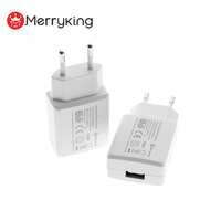 Merryking – chargeur de téléphone approuvé CE GS ROHS 5 volts 1 amp 5 V 1 a adaptateur secteur usb ac dc adaptateur chargeur mural avec prise EU