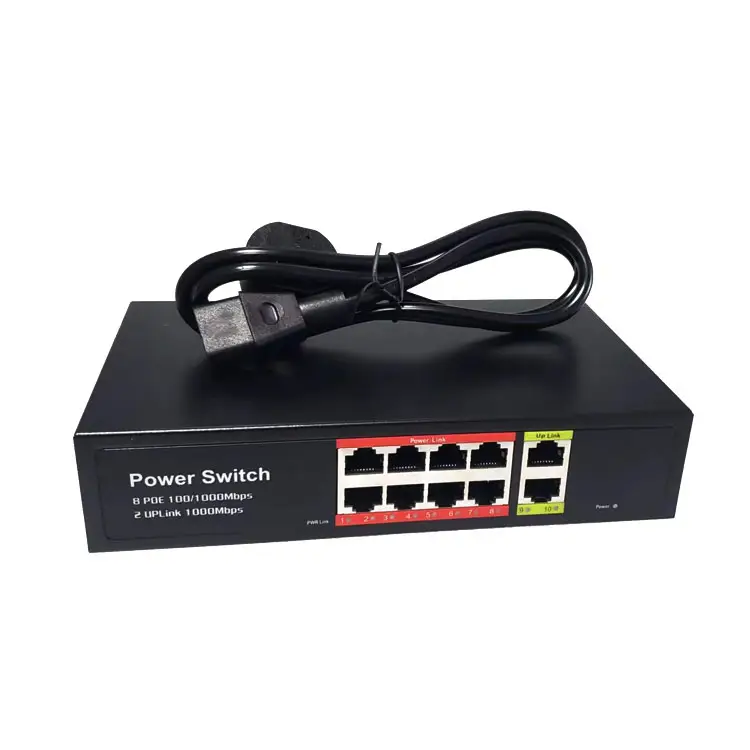 Cina produttore grossista prezzo 8 porte Switch in fibra Ethernet Poe