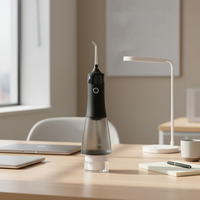 Hydropulseur portable de bureau, mini irrigateur buccal silencieux sans fil pour le nettoyage des dents après le repas, marque privée