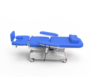 Chaise de dialyse inclinable électrique de patient d'hôpital réglable mobile professionnel de 2 fonctions - Product Image 2