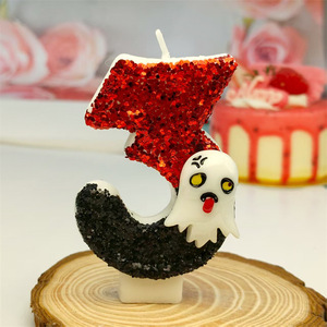 Vente <span class=keywords><strong>en</strong></span> gros de bougies Jack-o '-Lantern créatives pour Halloween avec chiffres pour décorations de gâteaux de fête - Product Image 6