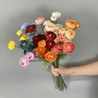 Bouquet de 4 roses artificielles en soie, arrangement floral, fleurs artificielles pour mariage, décoration de la maison, hôtel