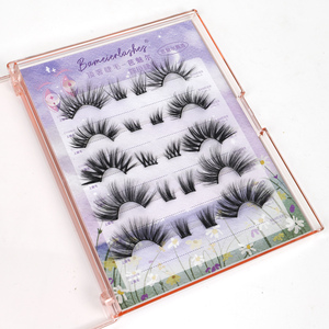 3 Pares de Pestañas Postizas de Tira Completa con Banda Delgada, Marca Privada, Pre-Encoladas, con Caja - Product Image 6