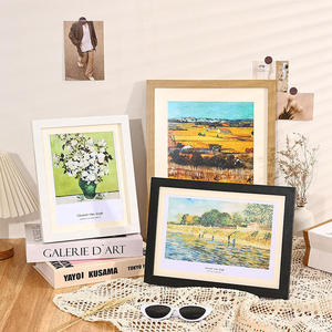 Marco de Fotos de Pared 8K de 4 y 16 Pulgadas, Marco <span class=keywords><strong>para</strong></span> Puzles y Dibujos, Marco Creativo <span class=keywords><strong>para</strong></span> Fotos de Pared, Exhibidor de Mesa A4, Marco de Fotos de Madera Sencillo - Product Image 1