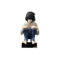 Figura de acción de PVC de Death Note con doble cabeza intercambiable en pose de sentadilla, modelo de anime, decoración de escritorio, regalo de cumpleaños