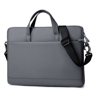 High Quality Customization 15 Inch Genuine <b>Leather</b> Custom Printed Logo <b>Bags</b> Covers for Unisex Men's Casual <b>Laptop</b> <b>Bags</b> - Product Image 1